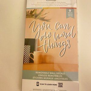 RoomMates You Can Do Hard Things Quote Peel and Stick ~ Decal/Wallpaper~~